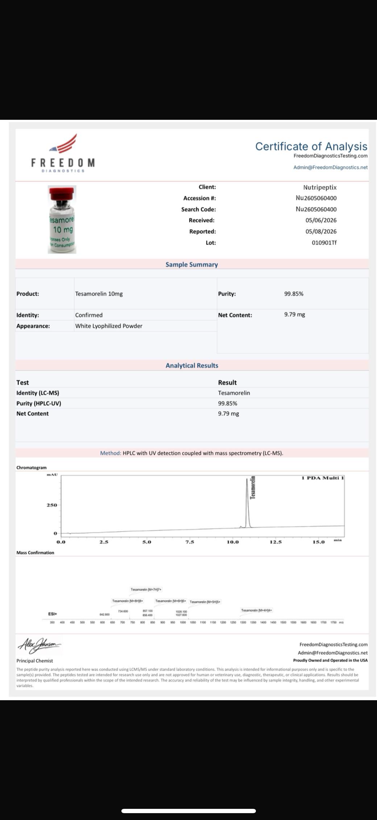 Tesamorelin 10mg