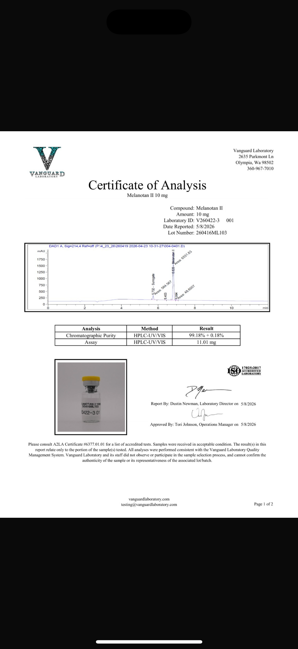 Melanotan 10mg